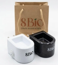 KIT DIFUSOR ELÉTRICO BRANCO E PRETO