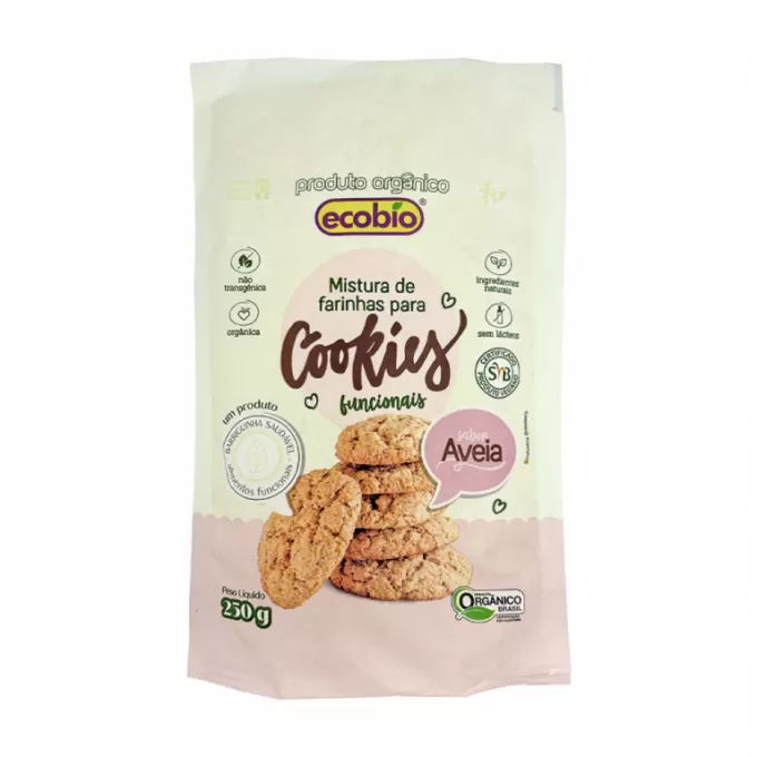 Mistura de Farinhas para Cookies (Sabor Aveia) - Caixa com 10 und.