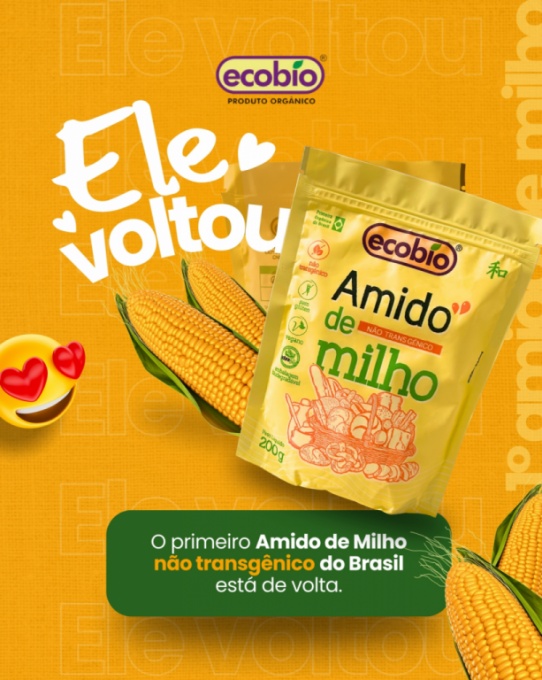 Amido de Milho Não Transgênico