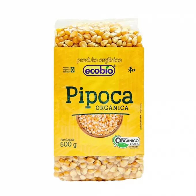 Pipoca Produto Orgânico Alto Vácuo