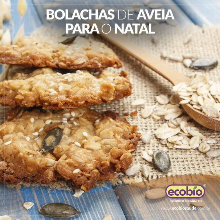 Bolachas de aveia para o Natal