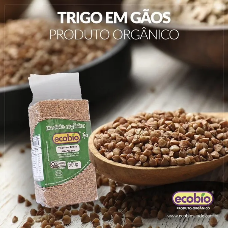 Trigo em Grãos Alto Vácuo Produto Orgânico