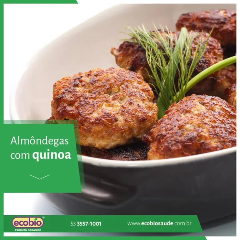 Almôndegas com Quinoa