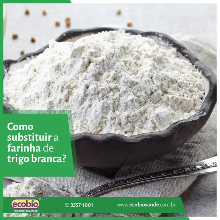 Como substituir a farinha de trigo branca?