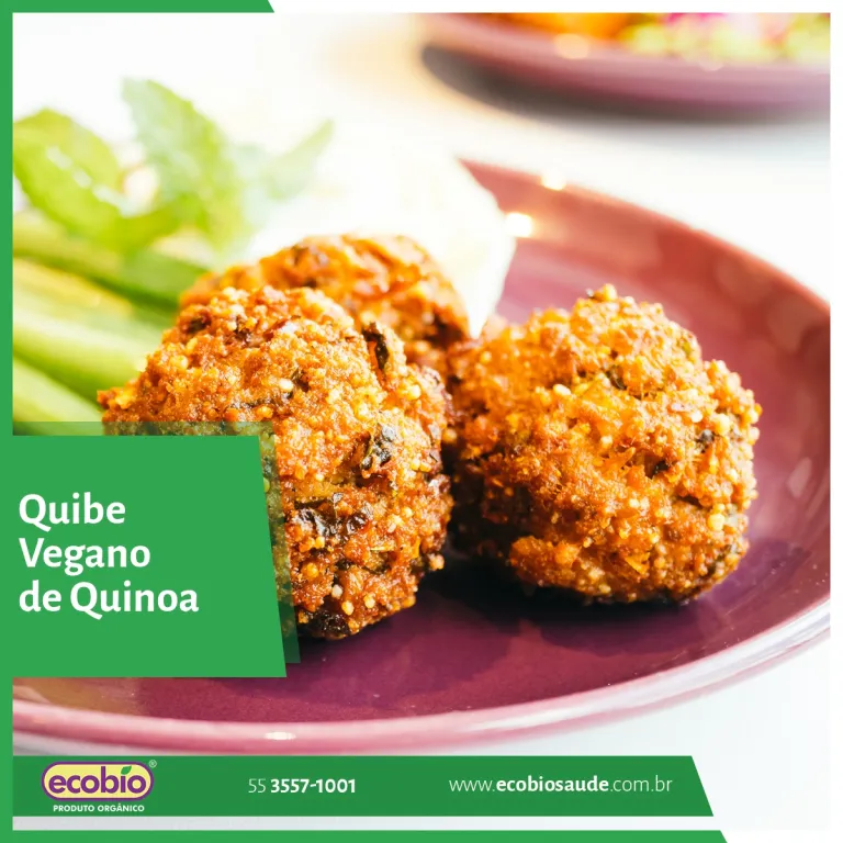 Receita: Quibe vegano com Quinoa Orgânica