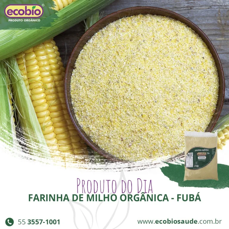 Farinha de Milho Orgânica - Fubá