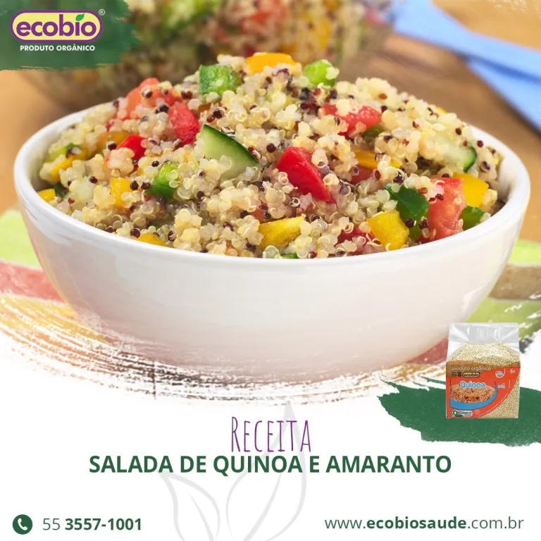 Salada de quinoa e amaranto