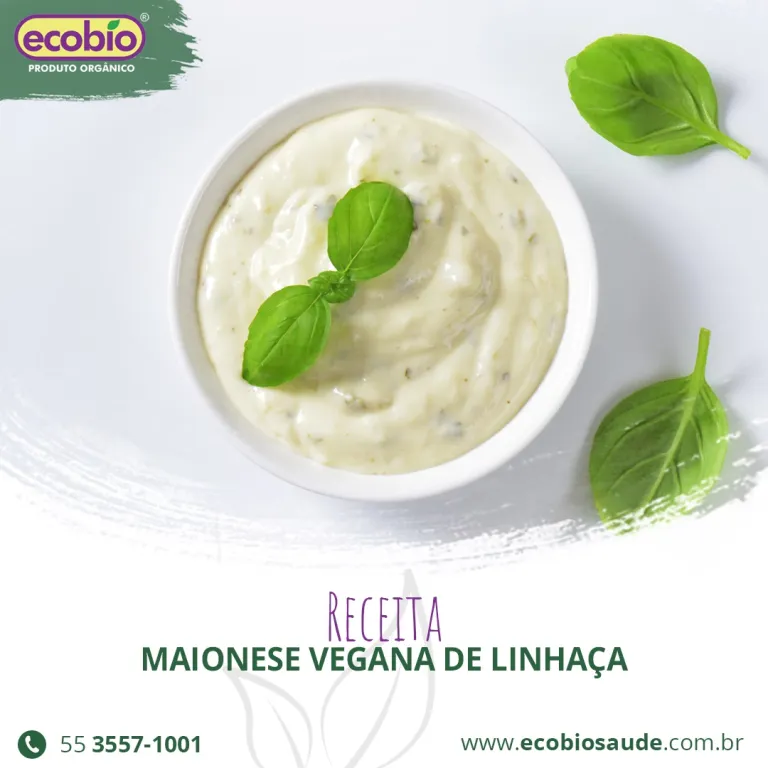 Maionese vegana de Linhaça