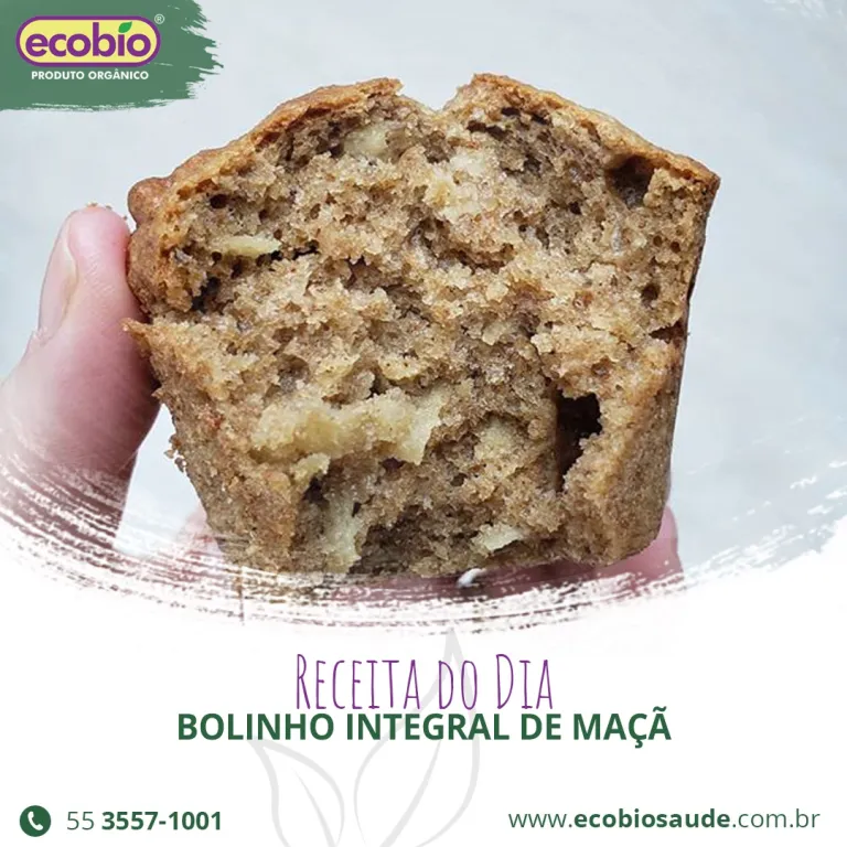 Receita: Bolinho Integral de Maçã