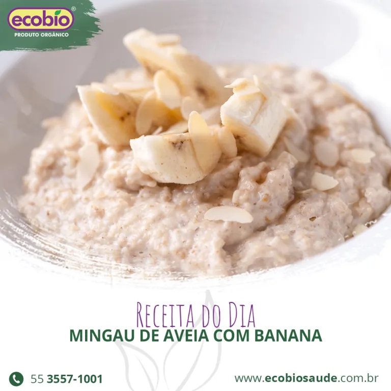 Receita: Mingau de aveia com banana