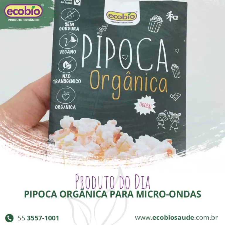 Pipoca Orgânica para micro-ondas