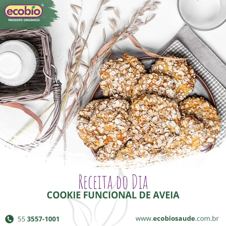 Receita: Cookie funcional de aveia