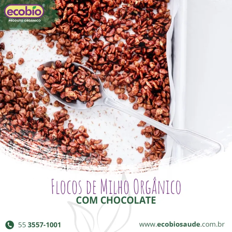 Receita: Flocos de Milho Orgânico com chocolate