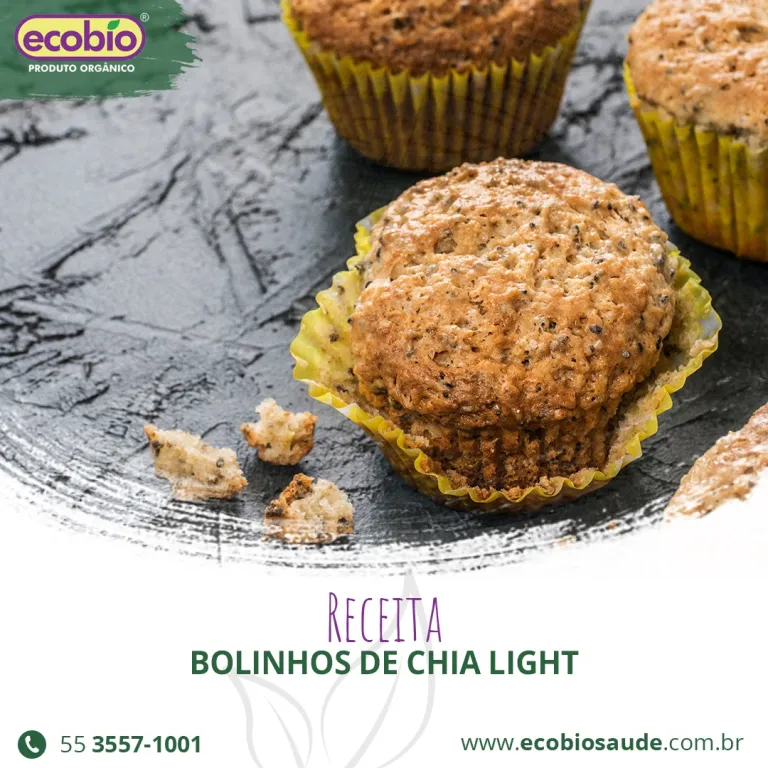 Receita: bolinho de Chia light