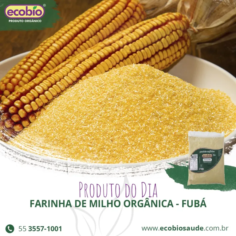 Farinha de Milho Orgânica - Fubá
