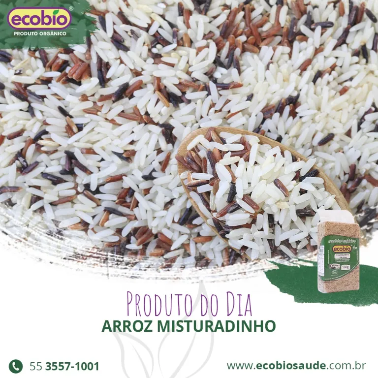 Arroz Misturadinho orgânico alto vácuo