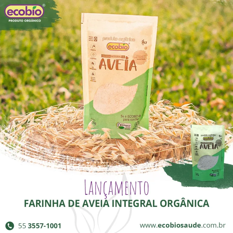Lançamento: Farinha de Aveia Integral Orgânica