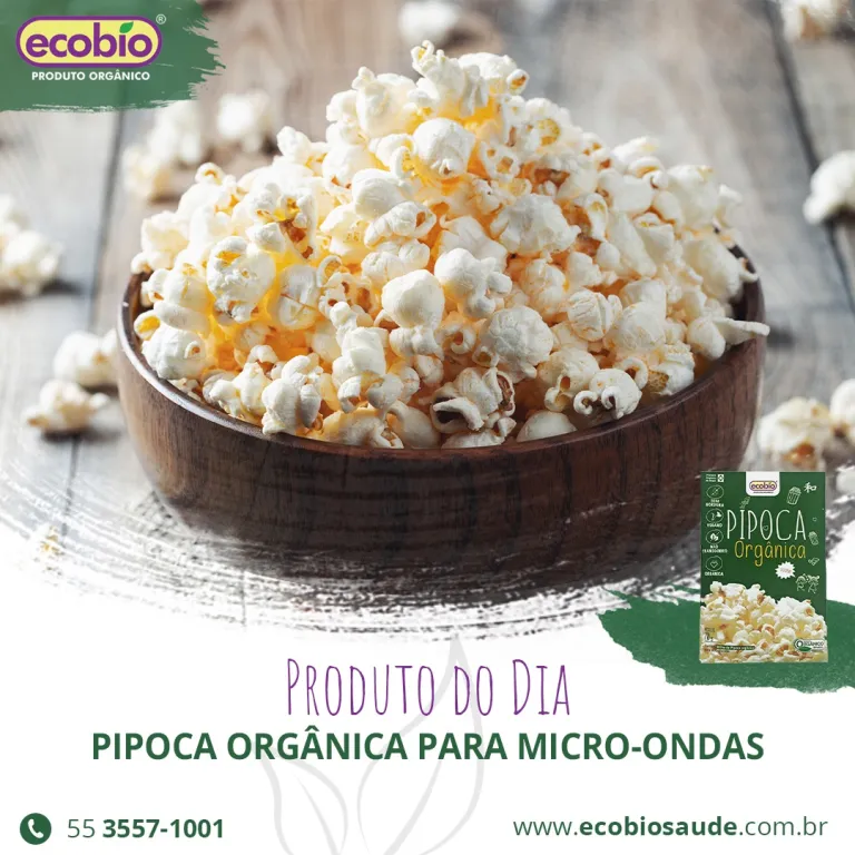 Pipoca Orgânica para micro-ondas
