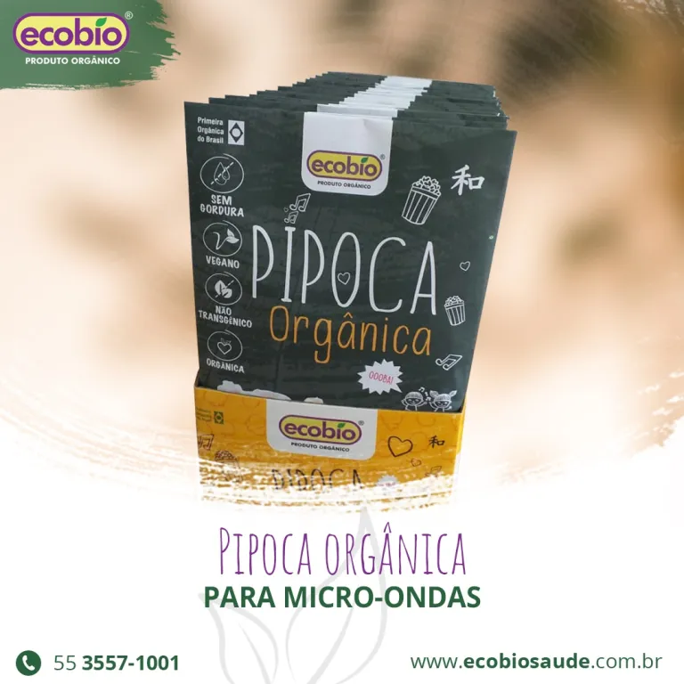 Pipoca Orgânica para micro-ondas