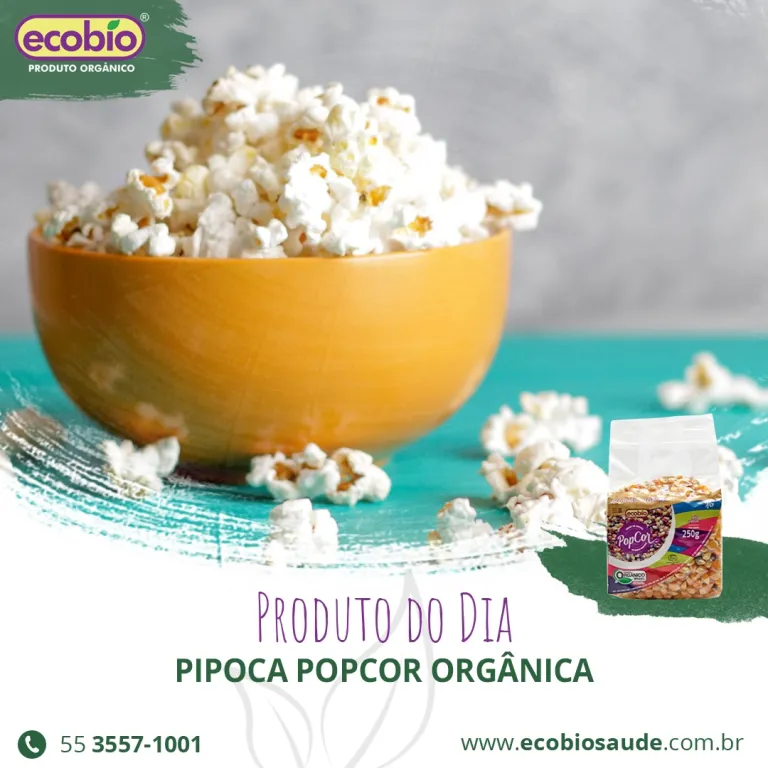 Pipoca PopCor Orgânica Alto Vácuo