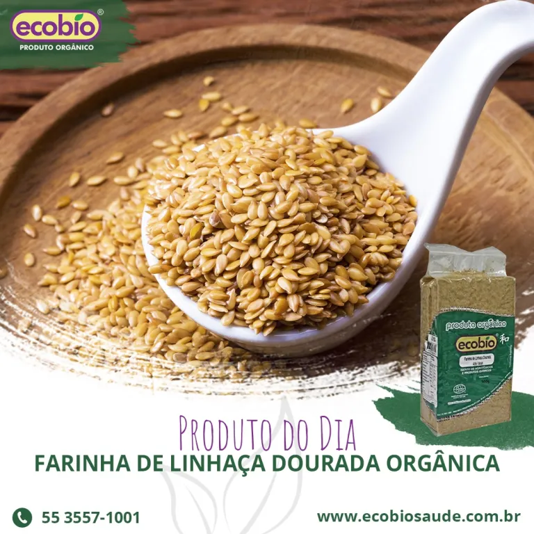 Farinha de Linhaça Dourada Orgânica