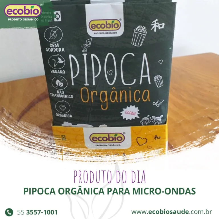 Pipoca Orgânica para micro-ondas