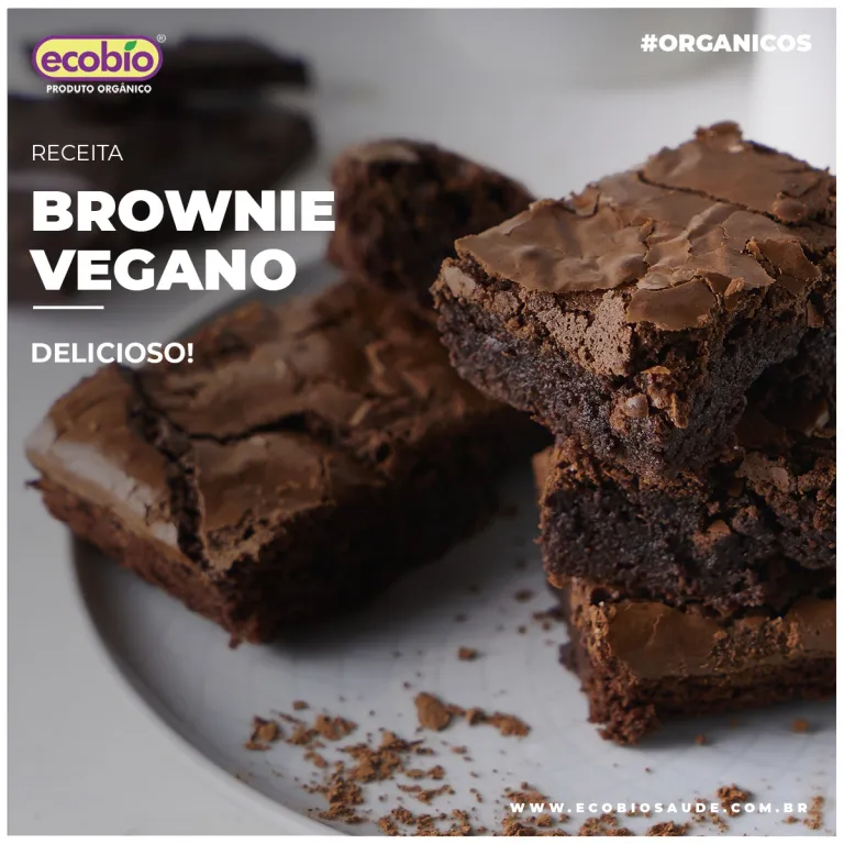 Receita de Brownie Vegano
