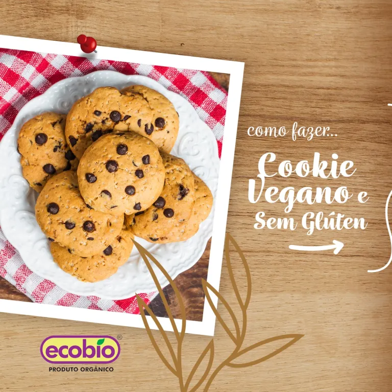 Cookie Vegano e Sem Glúten