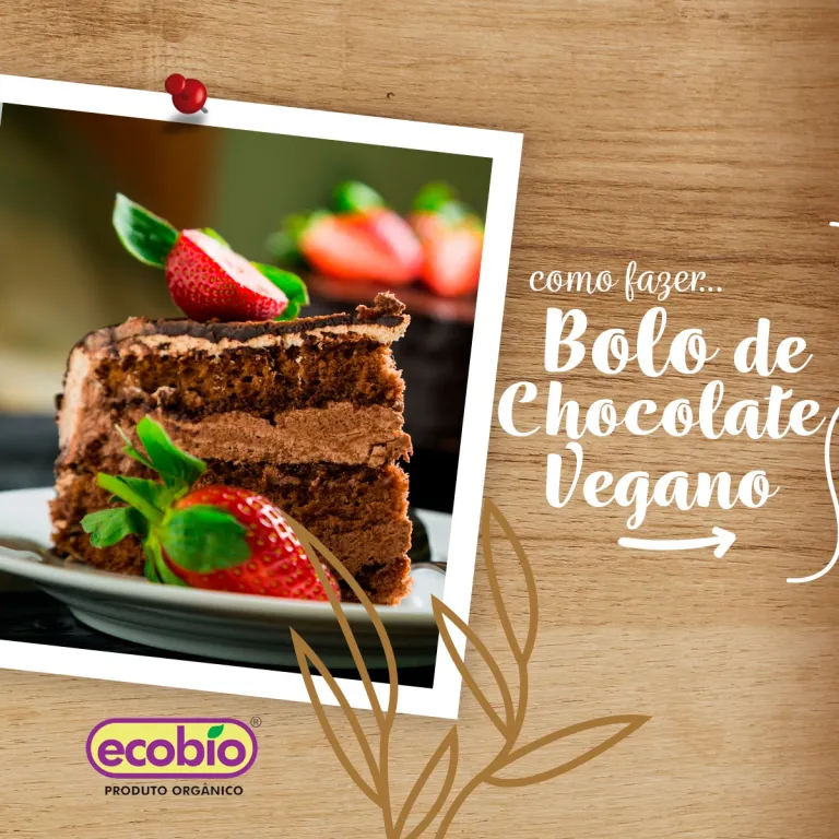 Bolo de chocolate Vegano