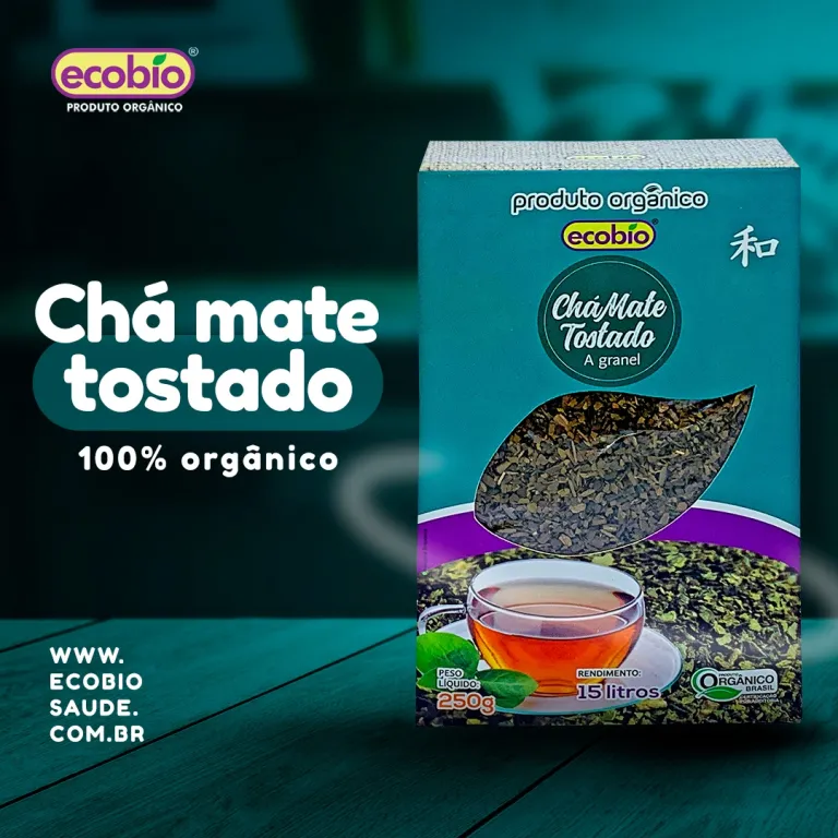 Chá mate tostado orgânico