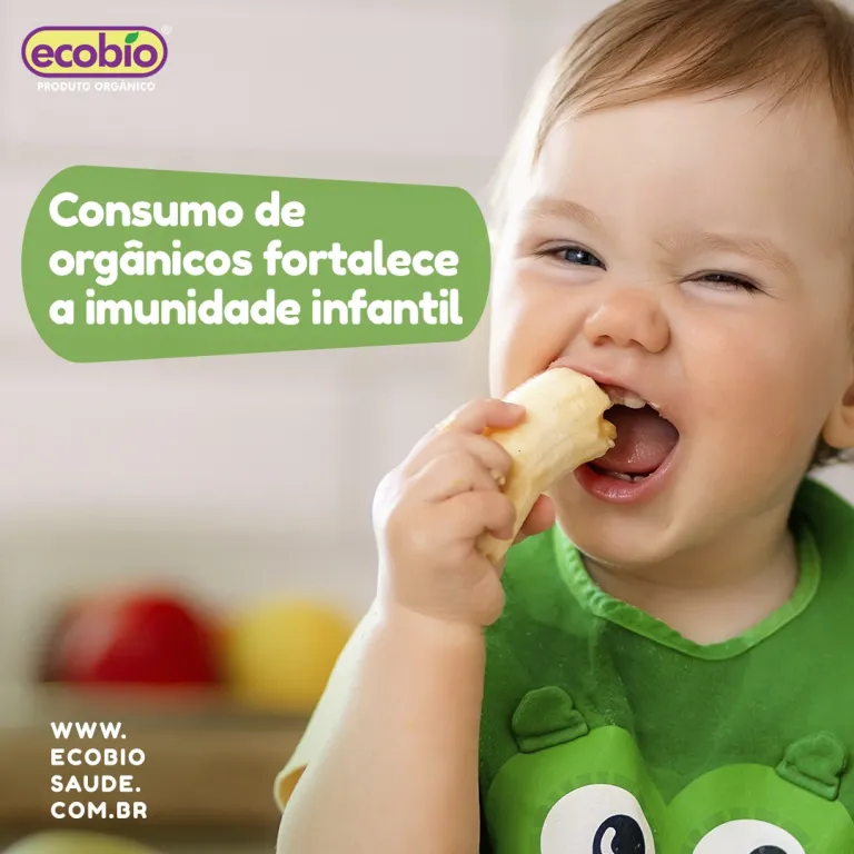 Consumo de alimentos orgânicos fortalece a imunidade infantil