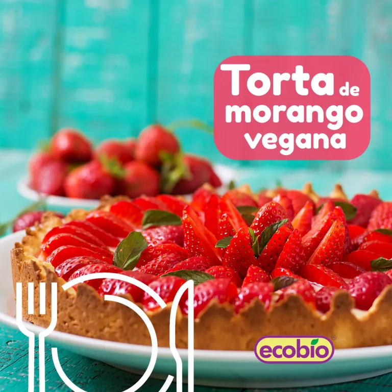 Torta de Morango Vegana