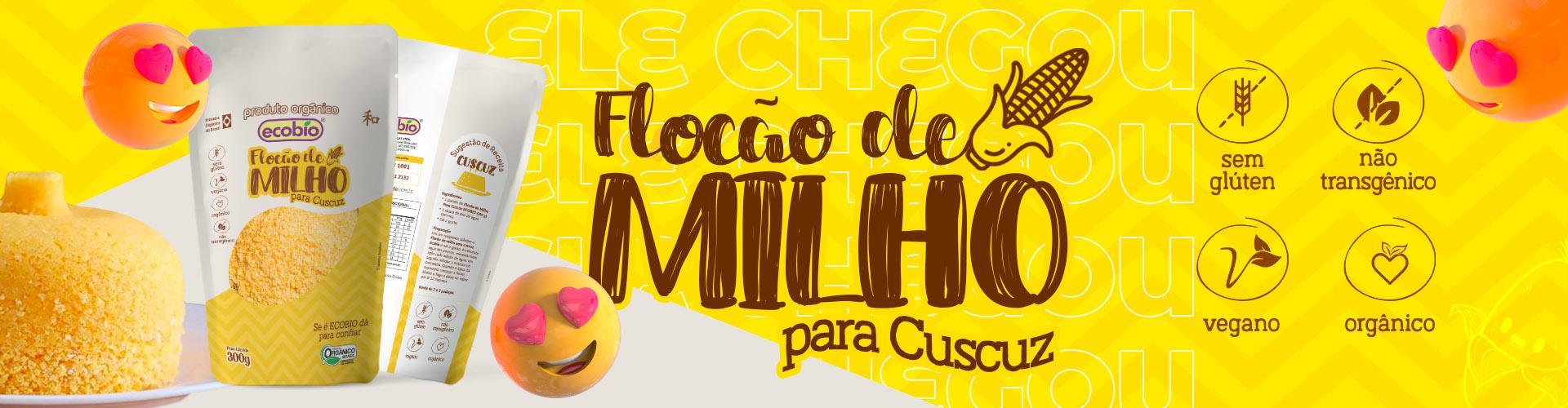BANNER LANÇAMENTO FLOCÃO DE MILHO PARA CUSCUZ