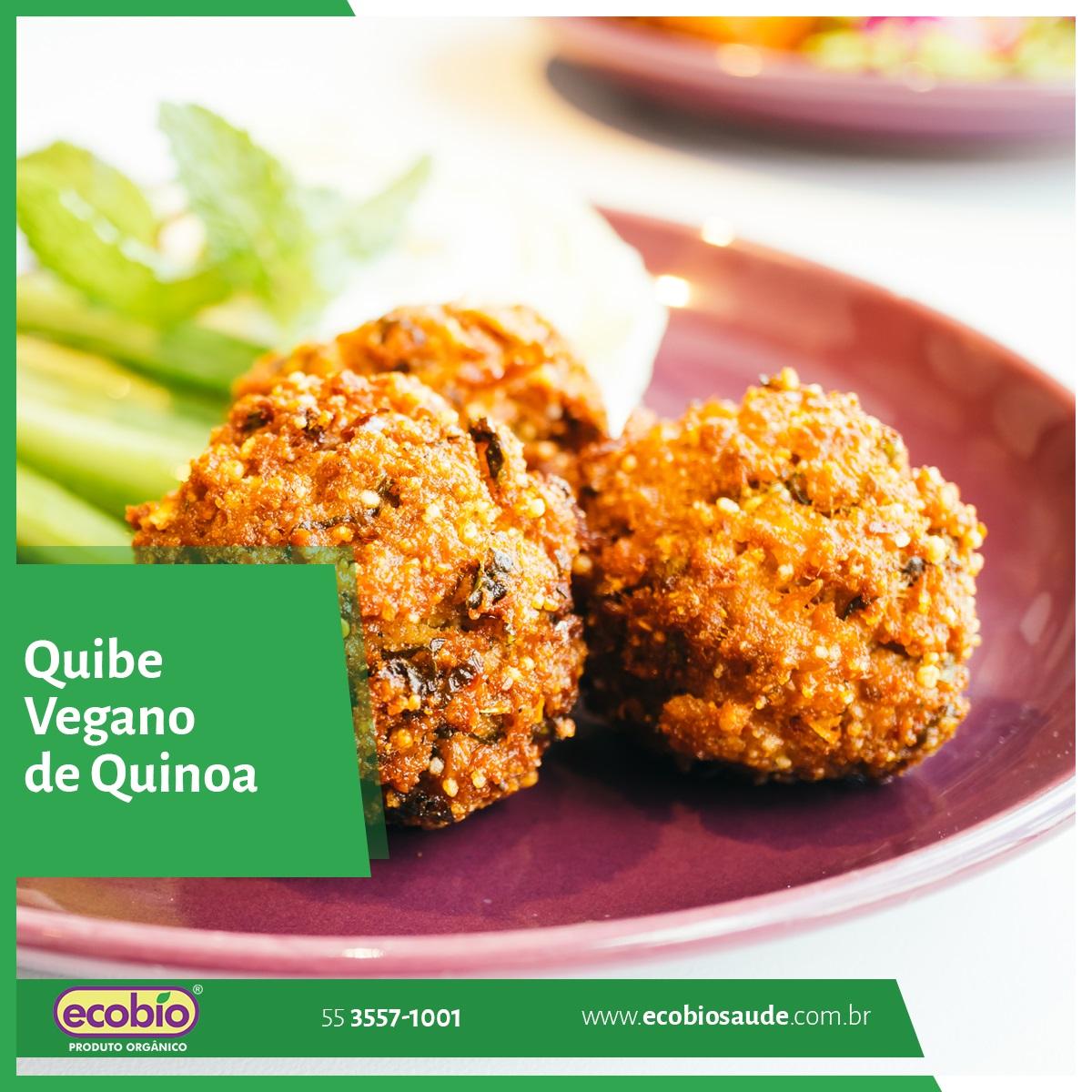 Receita: Quibe vegano com Quinoa Orgânica