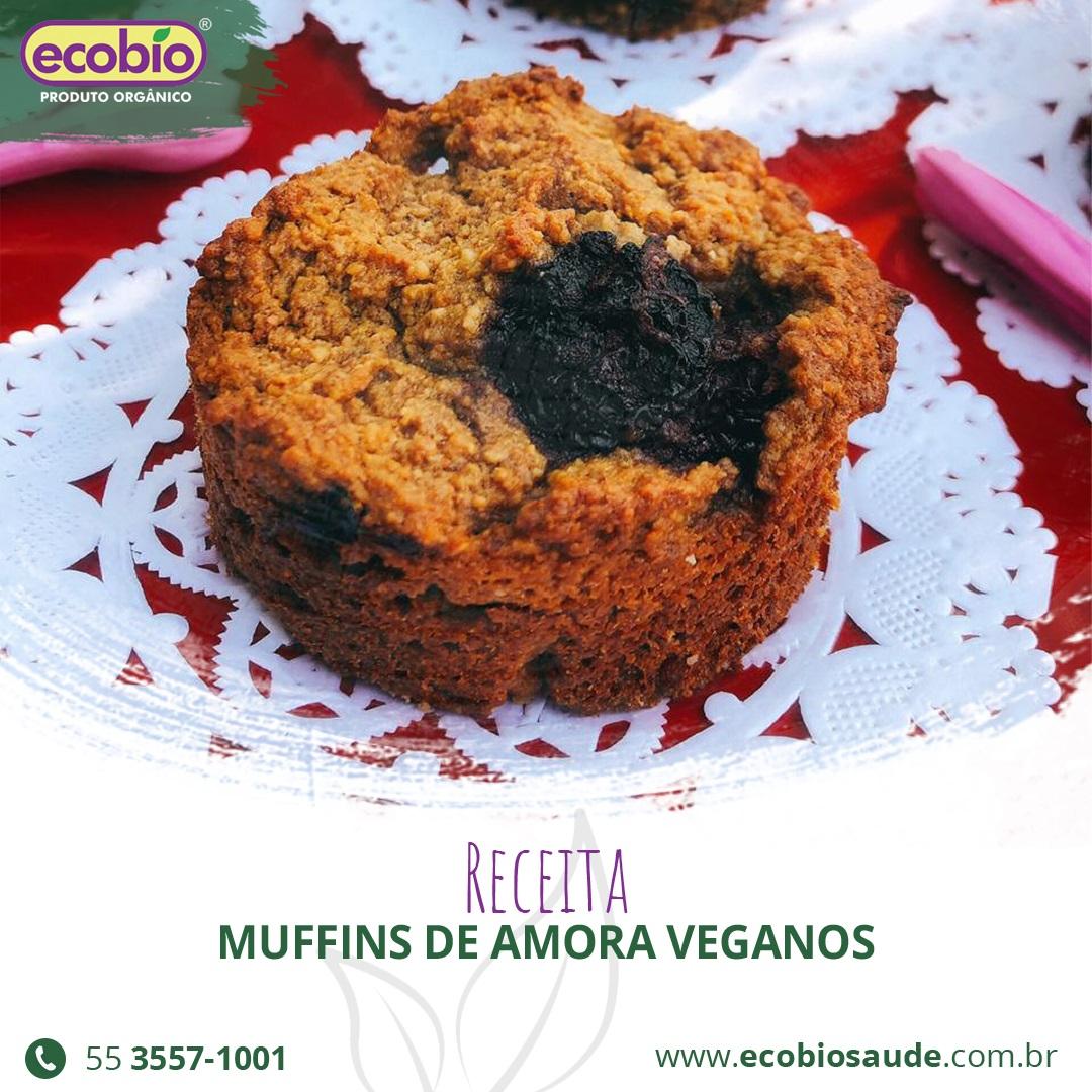 Receita: Muffins de Amora veganos